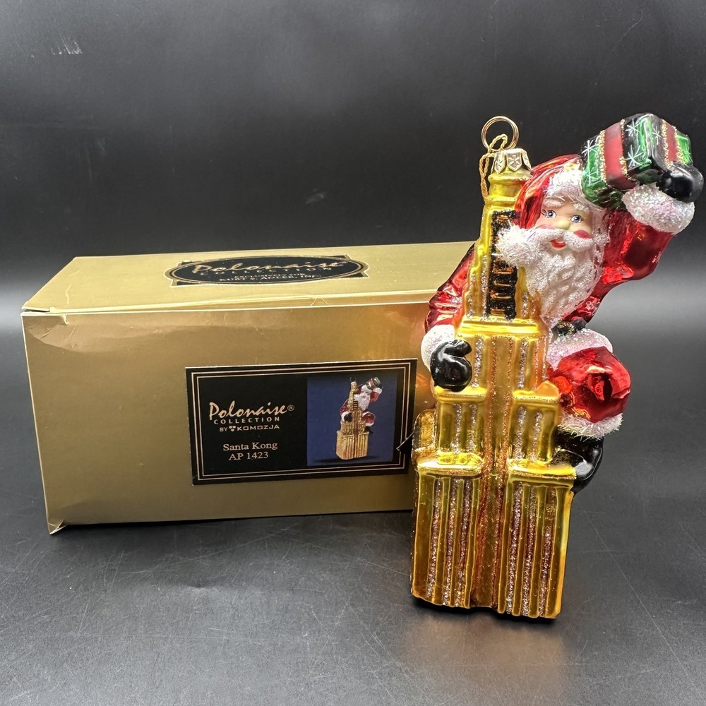 KURT ADLER POLONAISE SANTA KONG ORNAMENT‎ AP1423SL